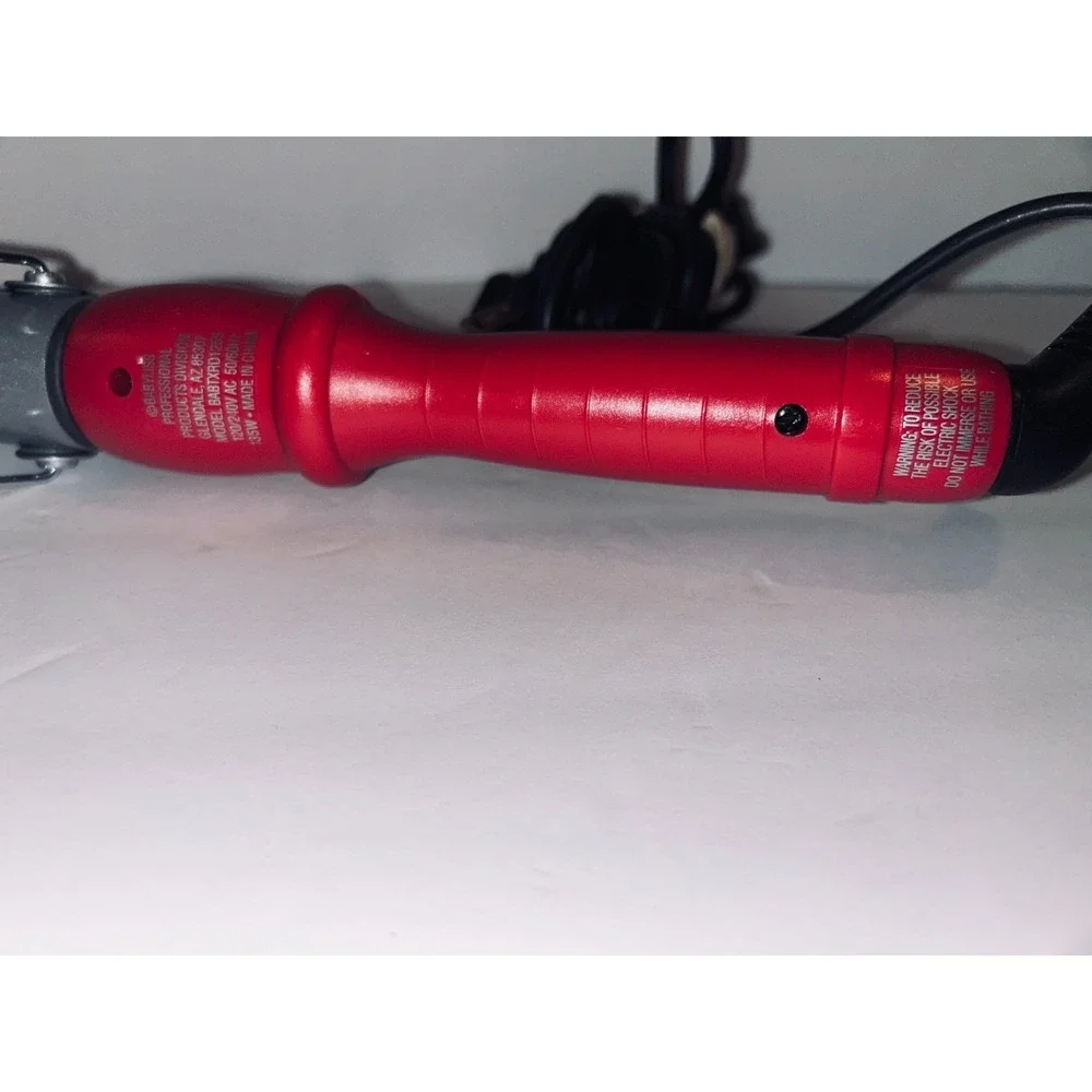 BaBylissPRO Titanium Xtreme 1 1/4 Inch Curling Iron Red Hair Styler TESTED